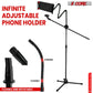 5 Core Tripod Mic Stand W Phone Holder Height Adjustable Microphone Mount Stands